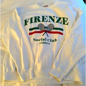 Show me your Mumu- Italy Sweatshirt ~ Firenze Social Club Graphic. Gently worn!